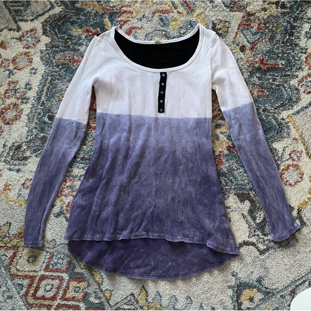 Long tie dye top